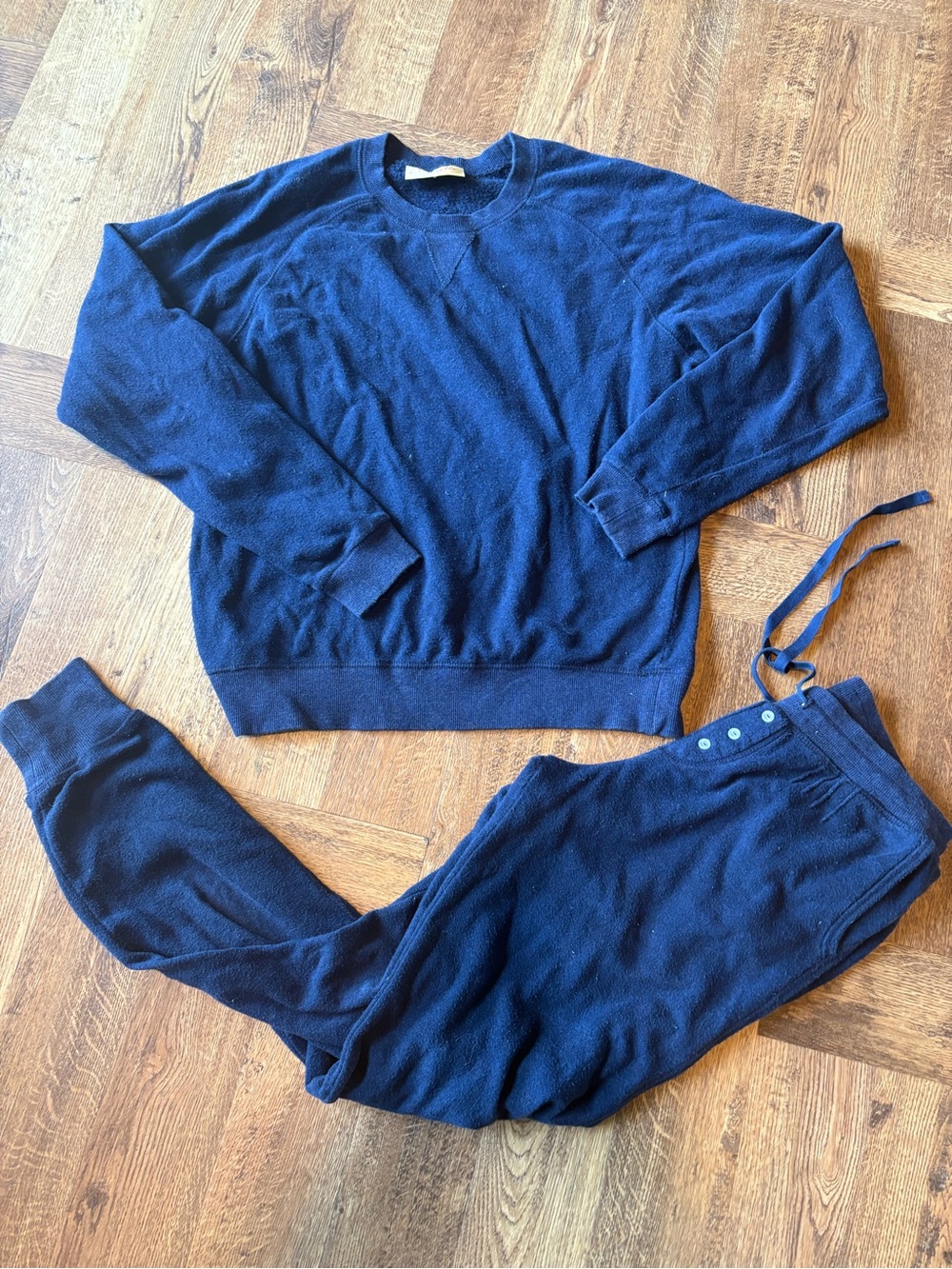Women’s Navy Lounge Pajama Set - Cozy Everyday Sleepwear Small